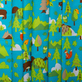 Printed Cotton - LET'S GO CAMPING - Forest - Blue