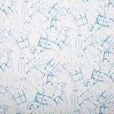 Printed Cotton - SEWING ROOM - Paper pattern - Blue