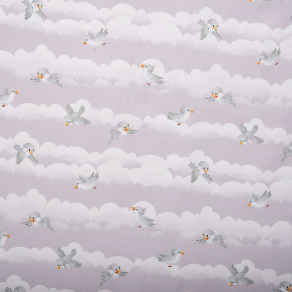 Printed cotton - SPECIAL DELIVERY - Birds - Dahlia