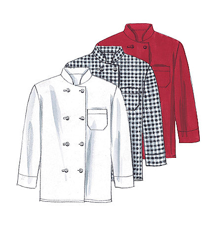 M2233 Misses' and Men's Jacket, Shirt, Apron, Pull-On Pants, Neckerchief and Hat (size: XLG)