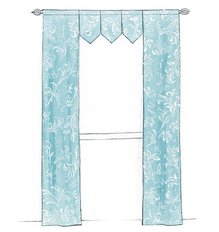 M4408 Window Essentials (Valances and Panels) (size: All Sizes In One –  Fabricville