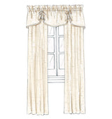M4408 Window Essentials (Valances and Panels) (size: All Sizes In One Envelope)