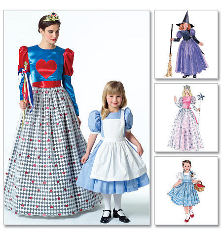 M4948 Misses'/Children's/Girls' Costumes (size: SML-MED-LRG-XLG)