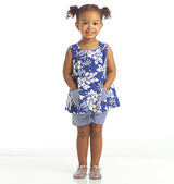M5416 Toddlers' Tops, Dresses and Shorts (size: All Sizes In One Envelope)