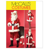 M5550 Misses'/Men's Santa Costumes and Bag (size: SML-MED-LRG)