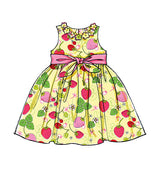 M5793 Children's/Girls' Lined Dresses (size: 6-7-8)
