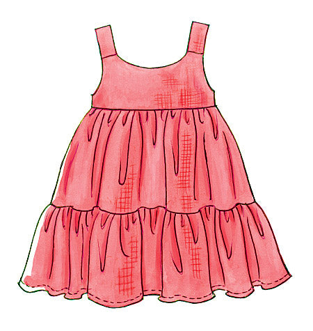 M6017 Toddlers'/Children's Tops, Dresses, Shorts And Pants (size: 4-5-6)