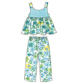 M6017 Toddlers'/Children's Tops, Dresses, Shorts And Pants