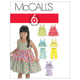 M6017 Toddlers'/Children's Tops, Dresses, Shorts And Pants (size: 1-2-3)