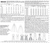 M6420 Misses'/Children's/Girls' Costumes (size: SML-MED-LRG)