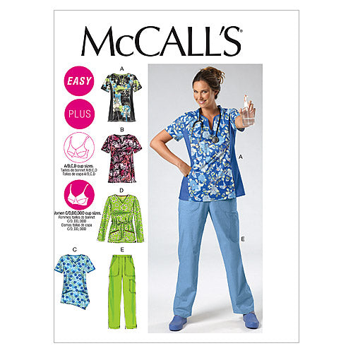 McCalls Sewing Pattern 7709 Tops, Dresses, Leggings CCE (3-4-5-6)