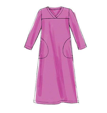 M6474 Misses'/Women's Top, Tunic, Gowns and Pants (size: 8-10-12-14-16)