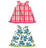 M6912 Infants' Reversible Top, Dresses; Bloomers and Pants (size: All Sizes In One Envelope)