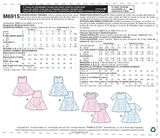 M6915 Chidren's/Girls' Dresses (size: 7-8-10-12-14)