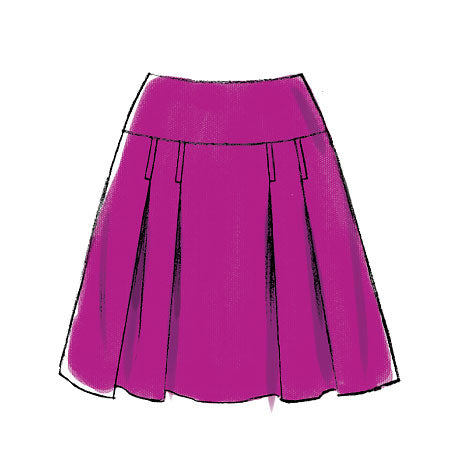 M7022 Misses' Skirts (size: 6-8-10-12-14)