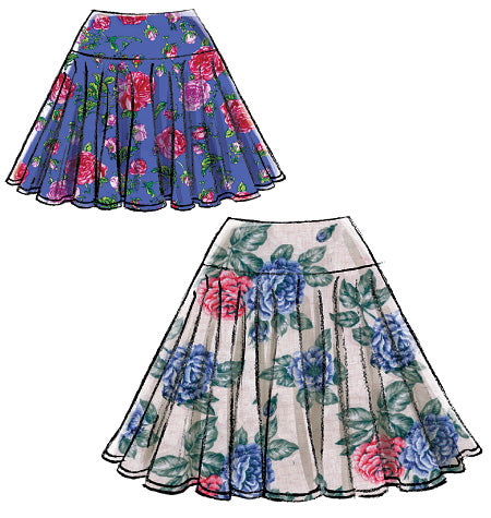 M7022 Misses' Skirts (size: 6-8-10-12-14)