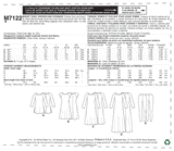 M7122 Misses' Tunic, Dresses and Leggings (size: LRG-XLG-XXL)