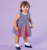 M7177 Infants' Dresses and Panties (Size: All Sizes In One Envelope)