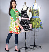 M7208 Misses' Aprons and Petticoat (Size: XSM-SML-MED-LRG-XLG)