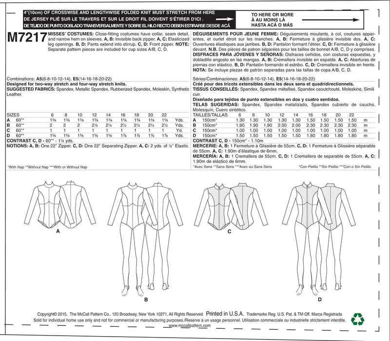 M7217 Yaya Han Zippered Bodysuit (size: 14-16-18-20-22)