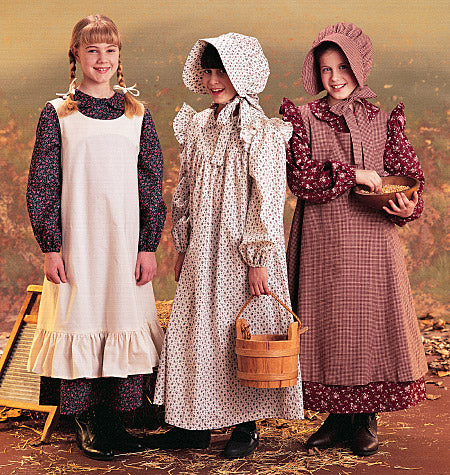 M7231 Girls' Pioneer Costumes (Size: 10-12)
