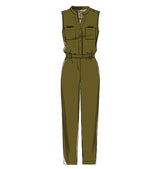 M7330 Misses' Button-Up Rompers and Jumpsuits (Size: XSM-SML-MED)