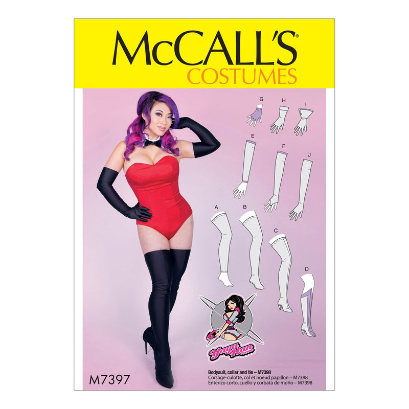 M7397 Misses' Gloves, Arm Warmers, Leg Warmers, Stockings and Boot Covers (size: One Size Only)