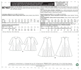 M7407 Haut et robe pour femme (6-8-10-12-14)