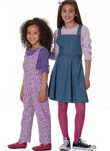 M7459 Children's/Girls' Jumpers and Overalls (size: 3-4-5-6)