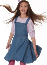M7459 Children's/Girls' Jumpers and Overalls (size: 7-8-10-12-14)