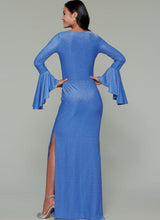 M7569 Robes Sirène avec corsage moulant et variations de manches - Jeune Femme (grandeur : 14-16-18-20-22)