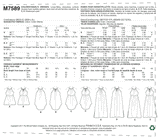 M7589 Robes à encolure ajustée sans manches pour enfants / filles (grandeur : TP-P)