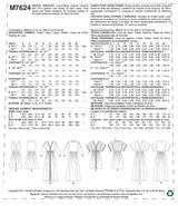 M7624 Misses' Banded Gathered Dresses with Sleeve and Length Options (size: 14-16-18-20-22)