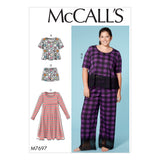 M7697 Misses'/Women's Lounge Tops, Dress, Shorts and Pants (size: 8-10-12-14-16)