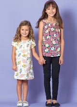 M7709 Children/Girls' Tops, Dresses and Leggings