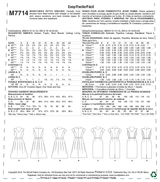 M7714 Misses'/Miss Petite Dresses (size: 6-8-10-12-14)
