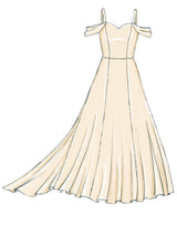 M7718 Misses' Dresses (size: 6-8-10-12-14)