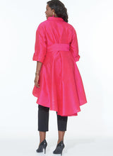 M7727 Misses'/Women's Dress, Tunic and Sash (size: 18W-20W-22W-24W)
