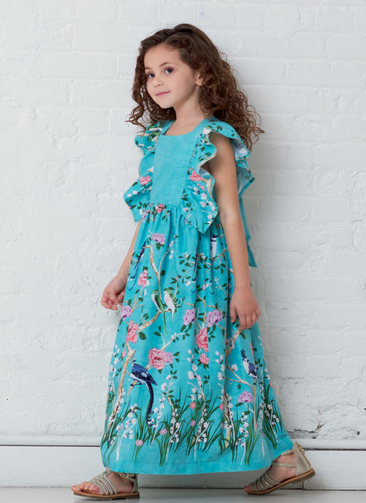 M7739 Children's/Girls' Dresses (size: 2-3-4-5)