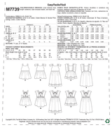 M7739 Children's/Girls' Dresses (size: 6-7-8)