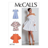 M7744 Misses' Dresses and Belt (size: 14-16-18-20-22)