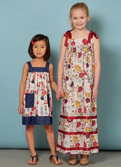 M7768 Children's/Girls' Dresses (size: 3-4-5-6)