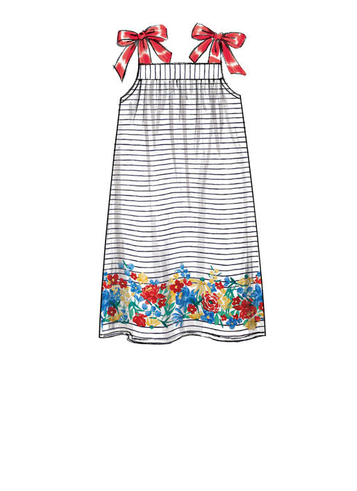 M7768 Children's/Girls' Dresses (size: 3-4-5-6)