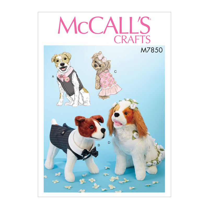 M7850 Pet Clothes (size: All Sizes in One Envelope)