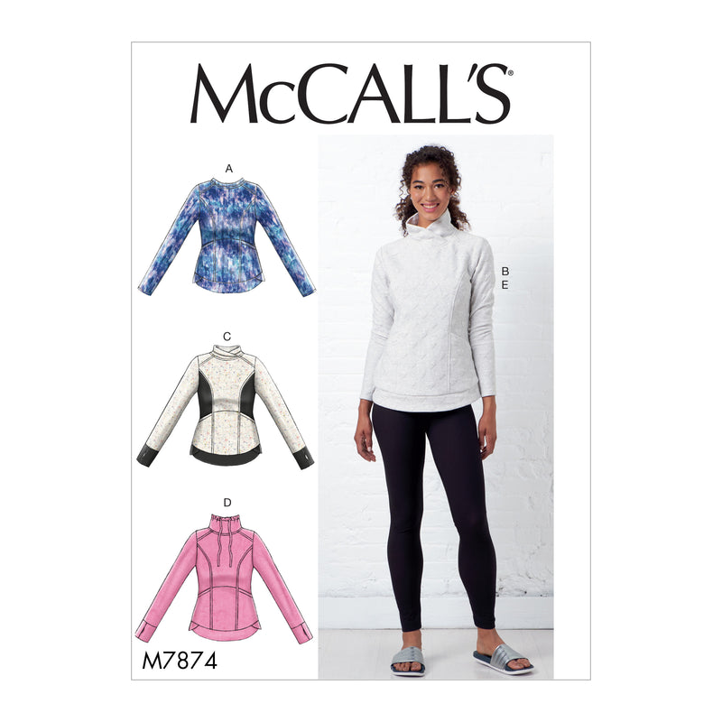 M7874 Misses' Tops and Leggings (size: XS-S-M)