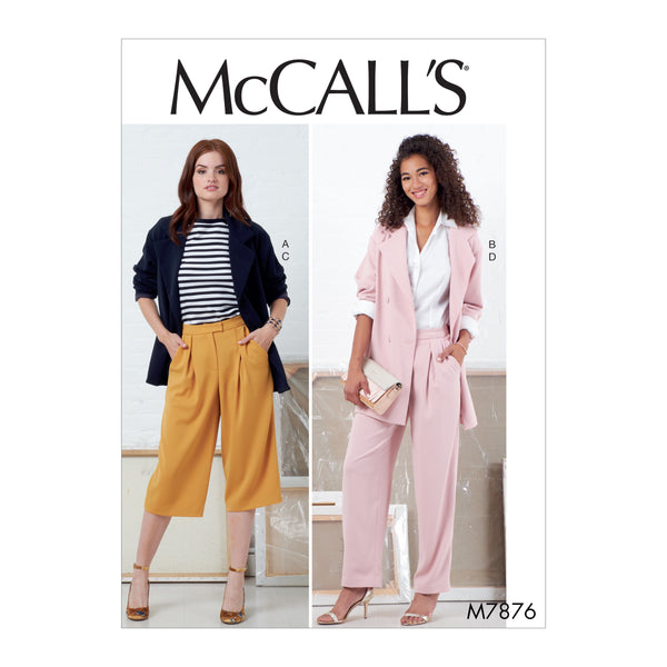 M7876 Misses' Jackets and Pants (size: 14-16-18-20-22)