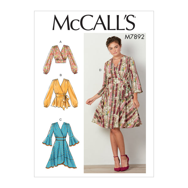 M7892 Misses' Tops and Dresses (size: 14-16-18-20-22)
