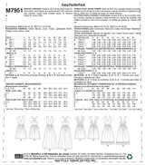 M7951 Misses' Dresses (size: 12-14-16-18-20)