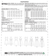 M7952 Robe pour Jeune Femme (grandeur : 12-14-16-18-20)