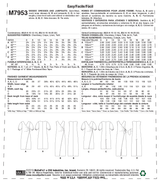 M7953 Misses' Dresses and Jumpsuits (size: 14-16-18-20-22)